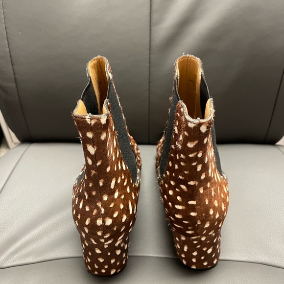 New J. Crew Chelsea Spotted Calf Hair Ankle Boots - Picture 3 of 3